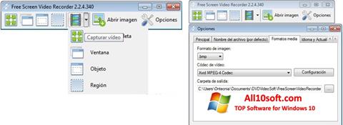Captura de pantalla Free Screen Video Recorder para Windows 10