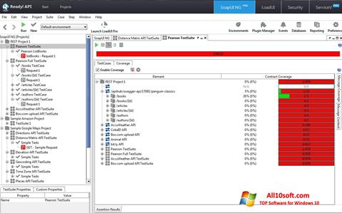 Captura de pantalla SoapUI para Windows 10