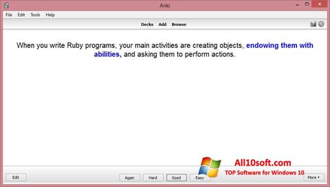 Captura de pantalla Anki para Windows 10