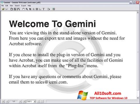 Captura de pantalla Gemini para Windows 10