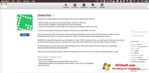 Captura de pantalla Greenshot para Windows 10