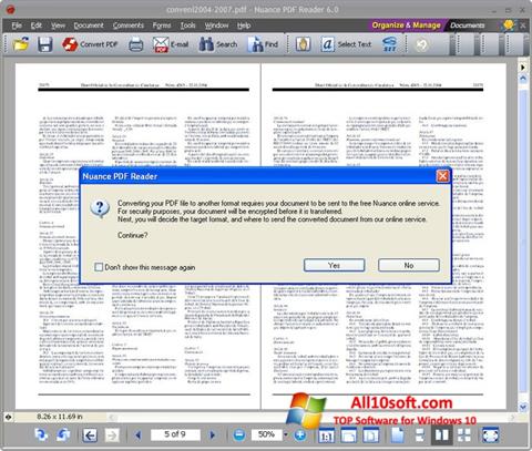 Captura de pantalla Nuance PDF Reader para Windows 10