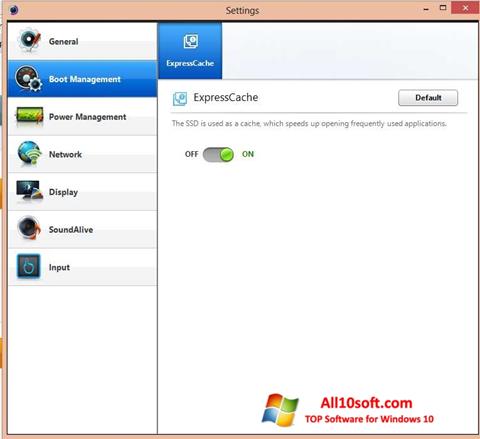 Captura de pantalla Easy Settings para Windows 10
