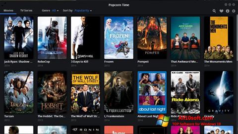 Captura de pantalla Popcorn Time para Windows 10