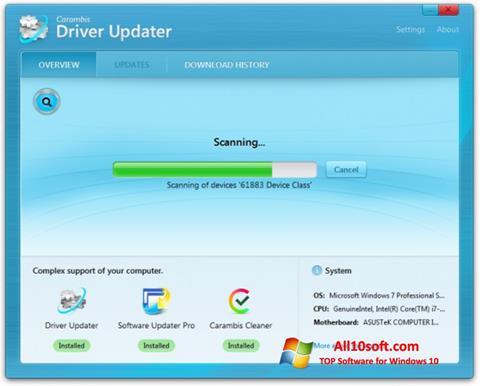 Captura de pantalla Carambis Driver Updater para Windows 10