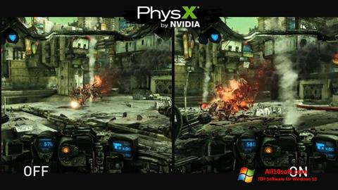Captura de pantalla NVIDIA PhysX para Windows 10