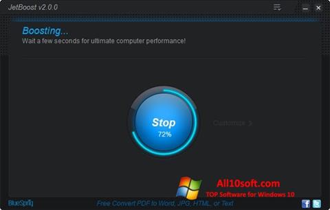 Captura de pantalla JetBoost para Windows 10