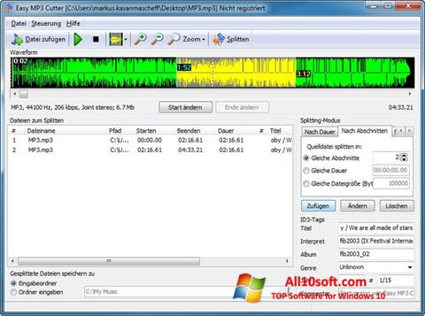 Captura de pantalla MP3 Cutter para Windows 10