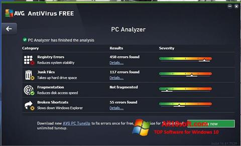 Captura de pantalla AVG AntiVirus Free para Windows 10