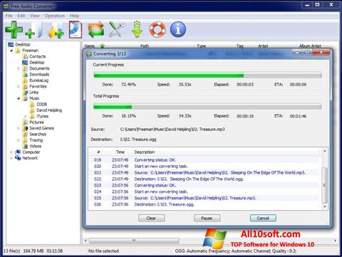Captura de pantalla Free Audio Converter para Windows 10