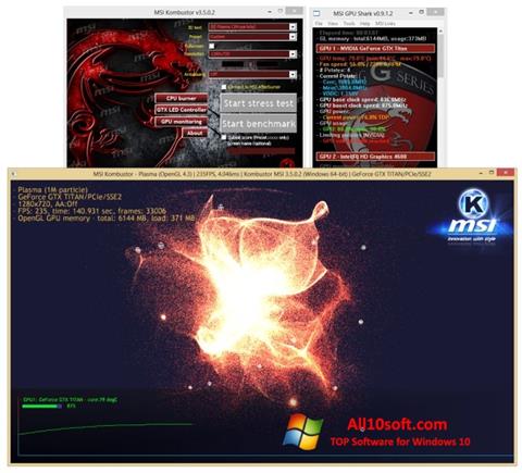 Captura de pantalla MSI Kombustor para Windows 10