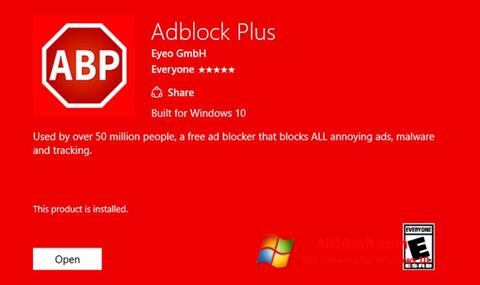Captura de pantalla Adblock Plus para Windows 10