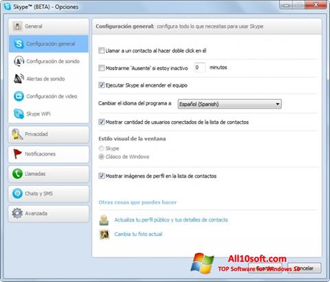 Captura de pantalla Skype Beta para Windows 10