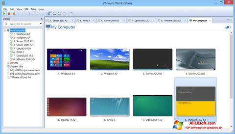 Captura de pantalla VMware Workstation para Windows 10