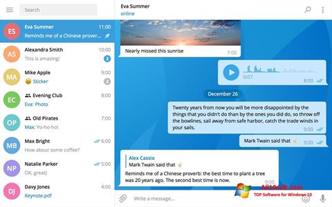 Captura de pantalla Telegram Desktop para Windows 10