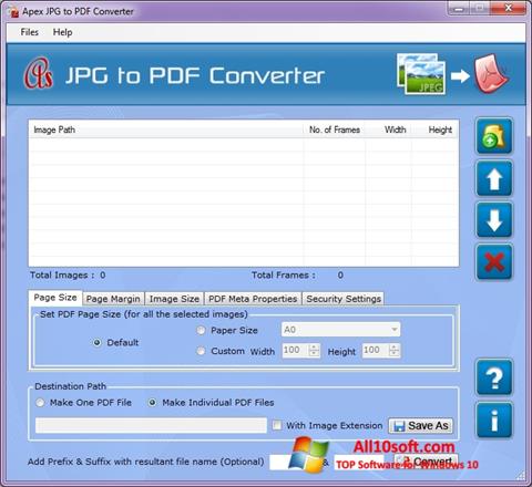 Captura de pantalla JPG to PDF Converter para Windows 10