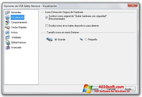 Captura de pantalla USB Safely Remove para Windows 10