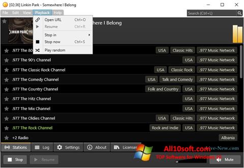 Captura de pantalla Screamer Radio para Windows 10