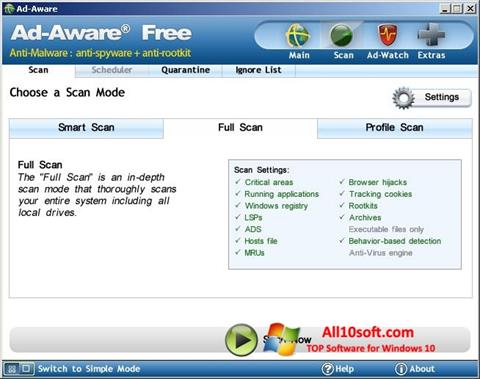 Captura de pantalla Ad-Aware Free para Windows 10