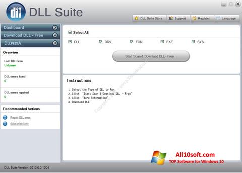 Captura de pantalla DLL Suite para Windows 10