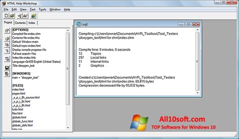 Captura de pantalla HTML Help Workshop para Windows 10